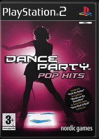 Dance Party Pop Hits PAL Playstation 2 PAL box art